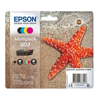 Epson 603 Genuine Ink Cartridge Multipack - 4 Colors CMYK Epson 603 Genuine Ink Cartridge Multipack - 4 Colors CMYK